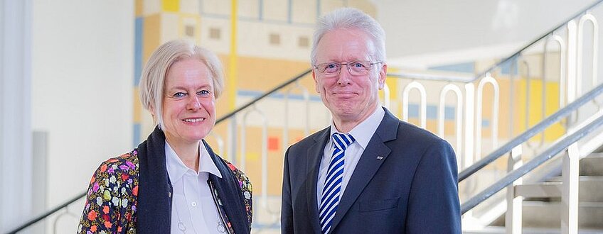Prof. Salchert and Prof. Stenzel. Photo HTW Dresden