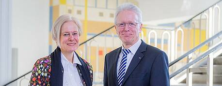 Prof. Salchert and Prof. Stenzel. Photo HTW Dresden